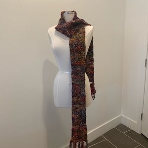 Knitted silk scarf